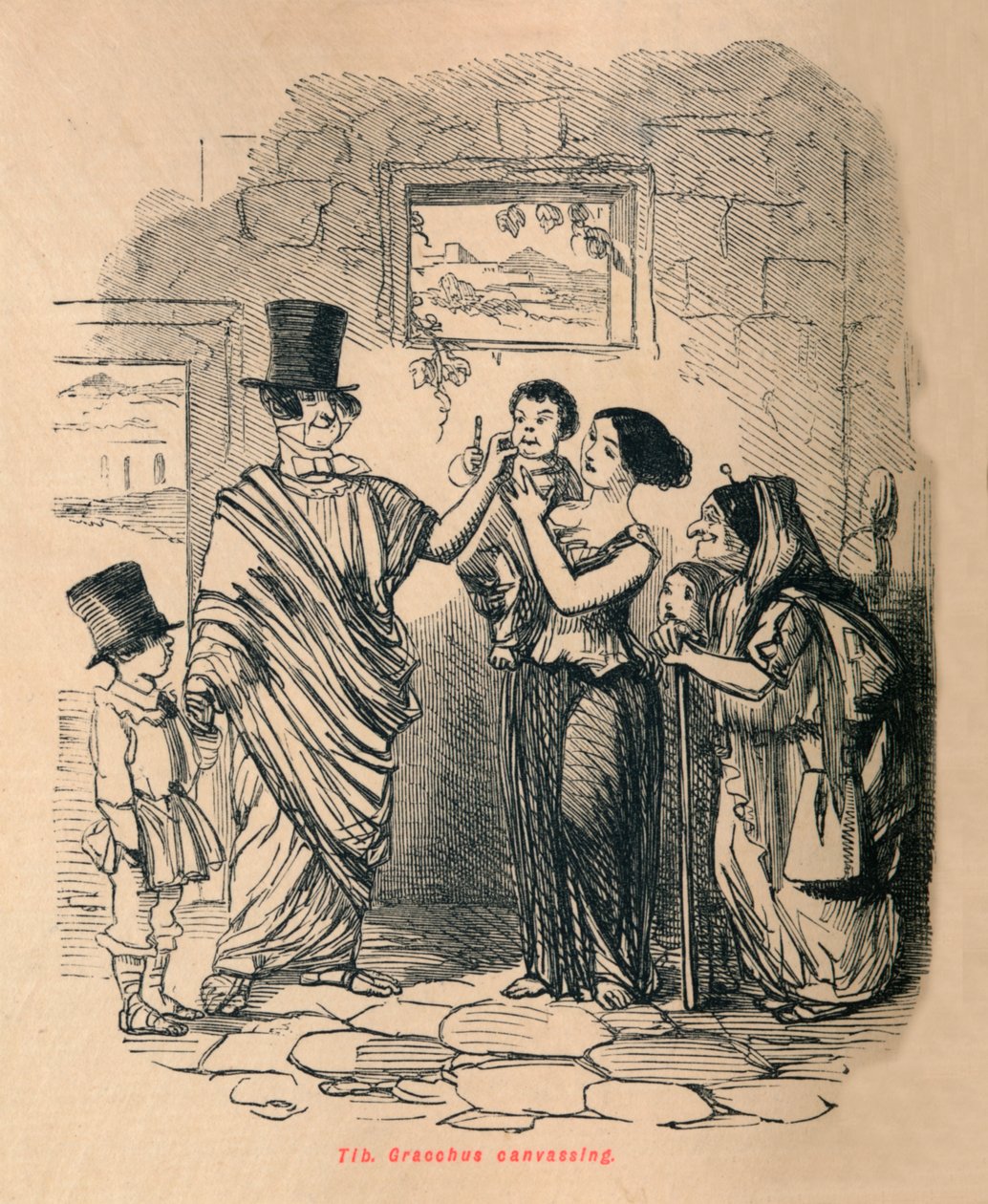 Tib Gracchus en campagne, 1852 - John Leech