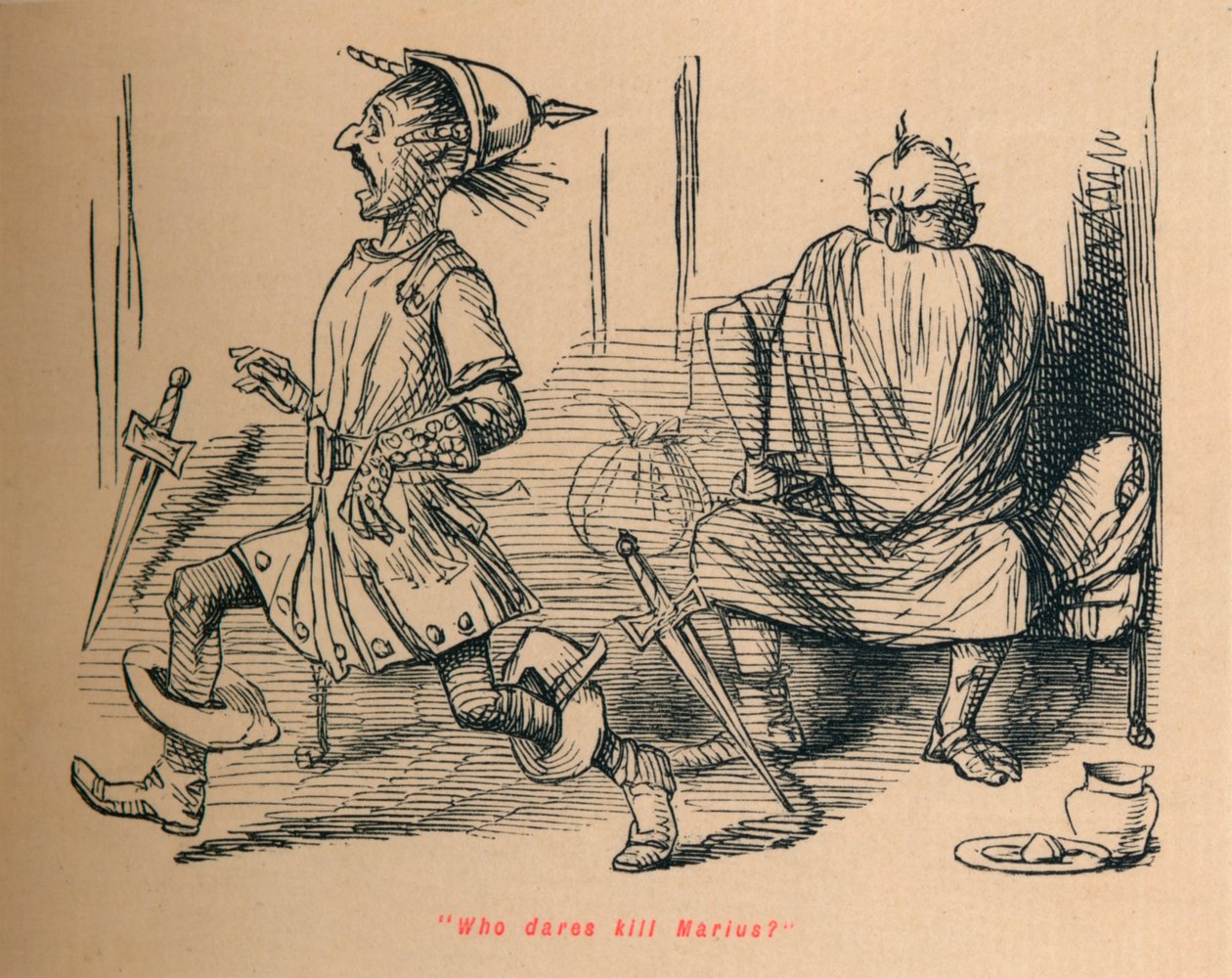 Qui ose tuer Marius, 1852 - John Leech
