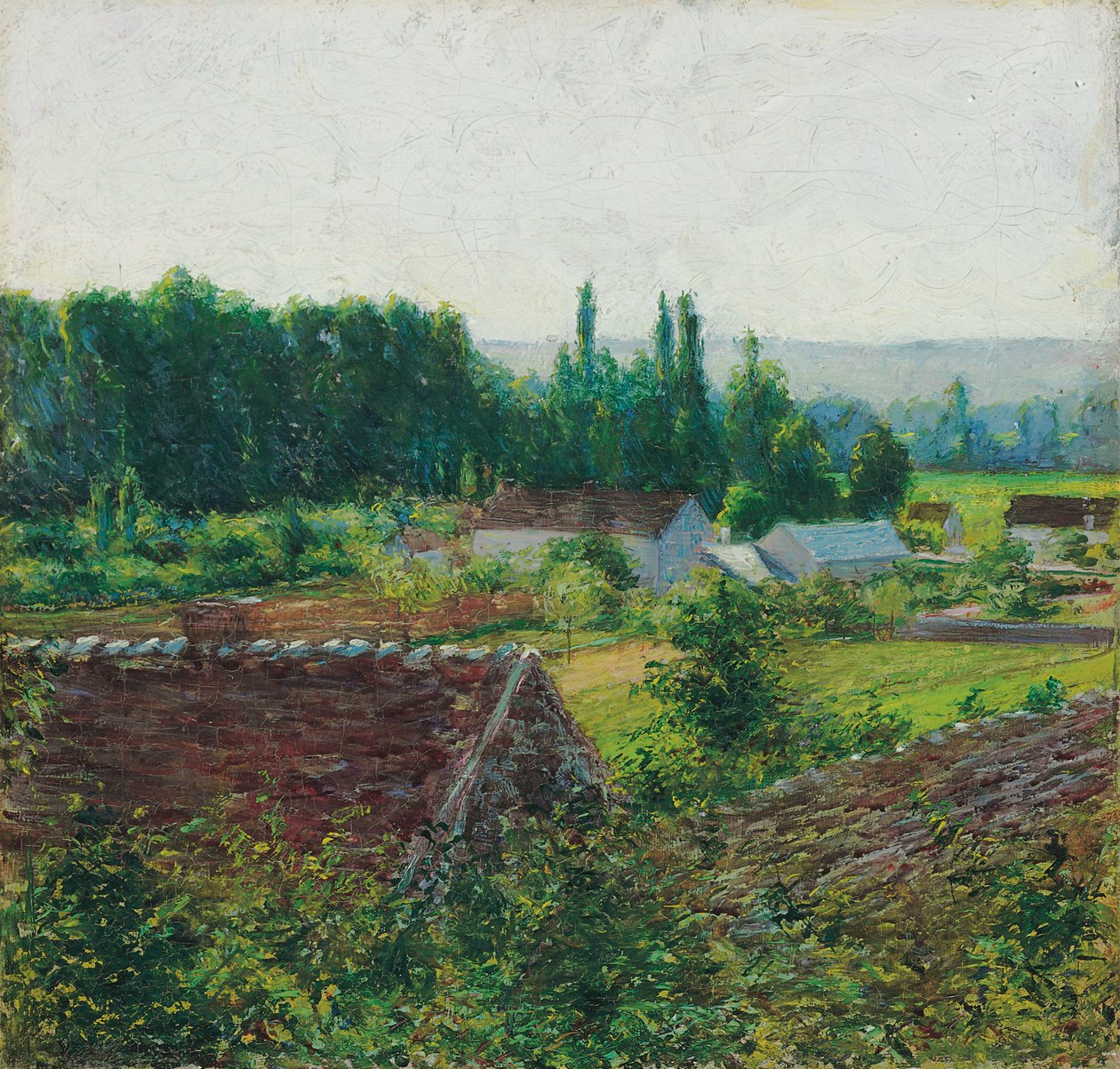 Fermes à Giverny, c.1890 - John Leslie Breck