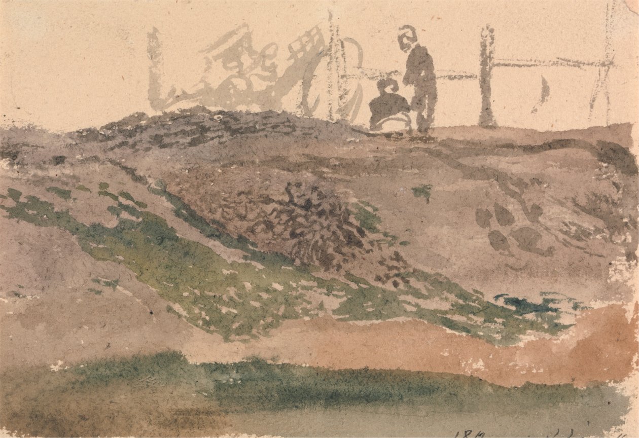 Figures sur une berge, Kensington Gravel Pits - John Linnell
