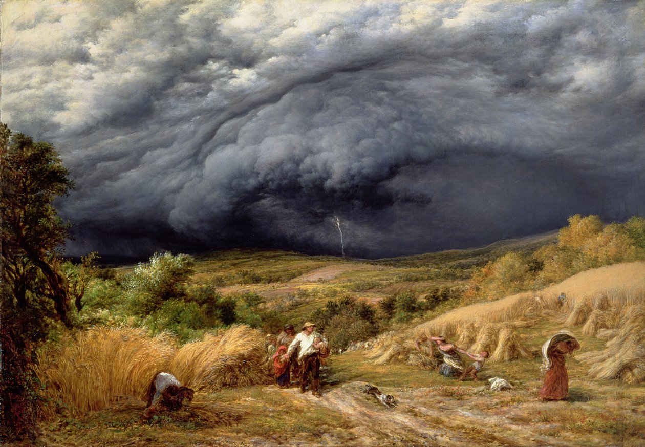 Tempête pendant la moisson, 1856 - John Linnell