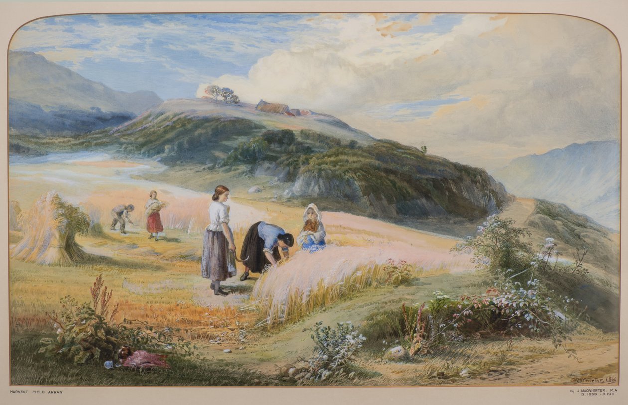 Champ de récolte, Arran - John MacWhirter