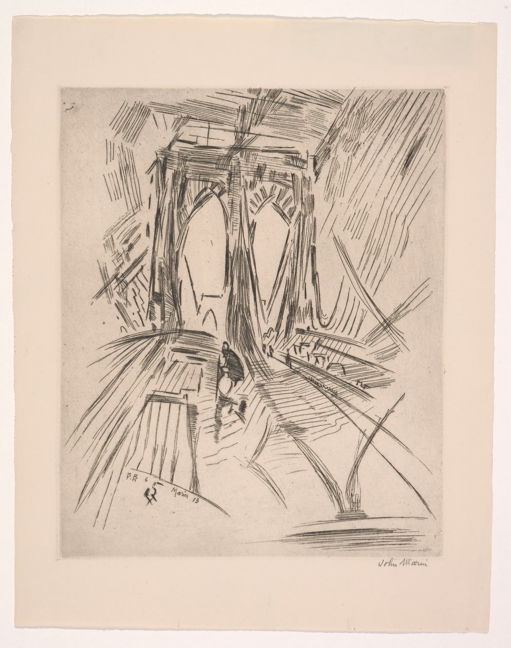 Pont de Brooklyn, n° 6 - John Marin