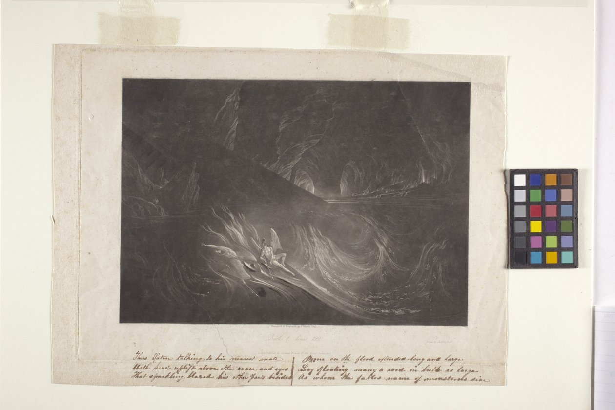 Satan sur le lac brûlant (mezzotint) - John Marin
