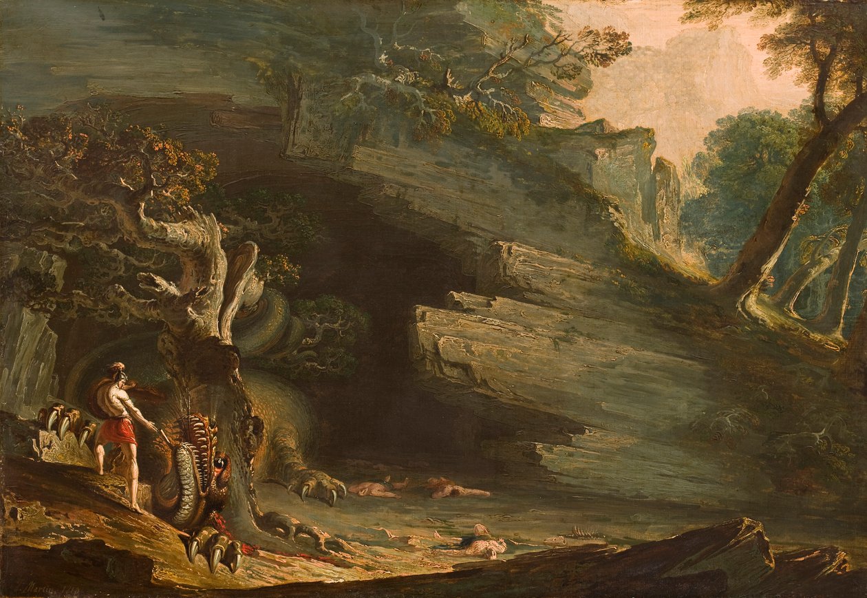 Cadmus et le Dragon - John Martin