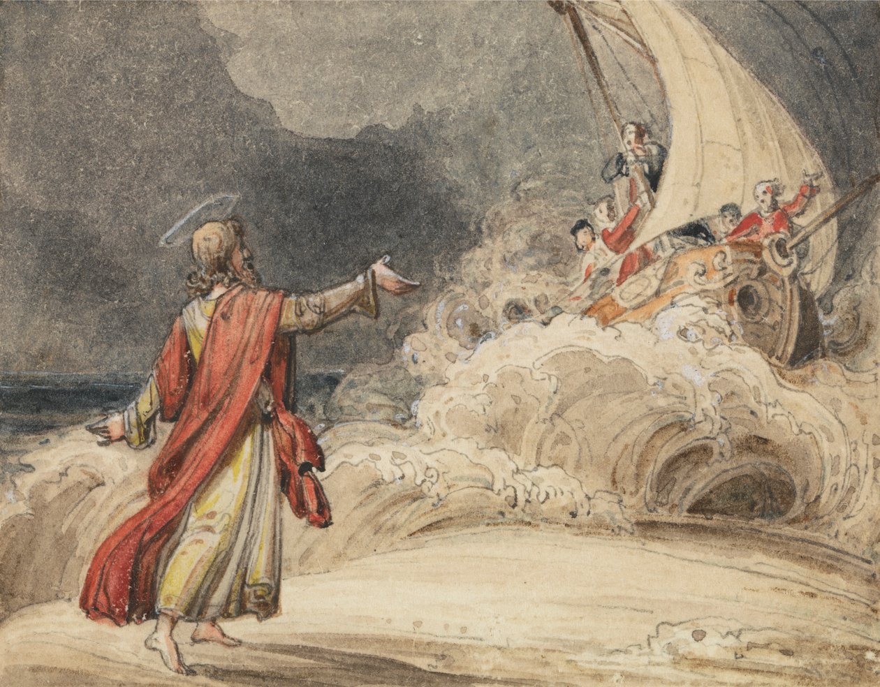 Le Christ calmant la tempête - John Martin