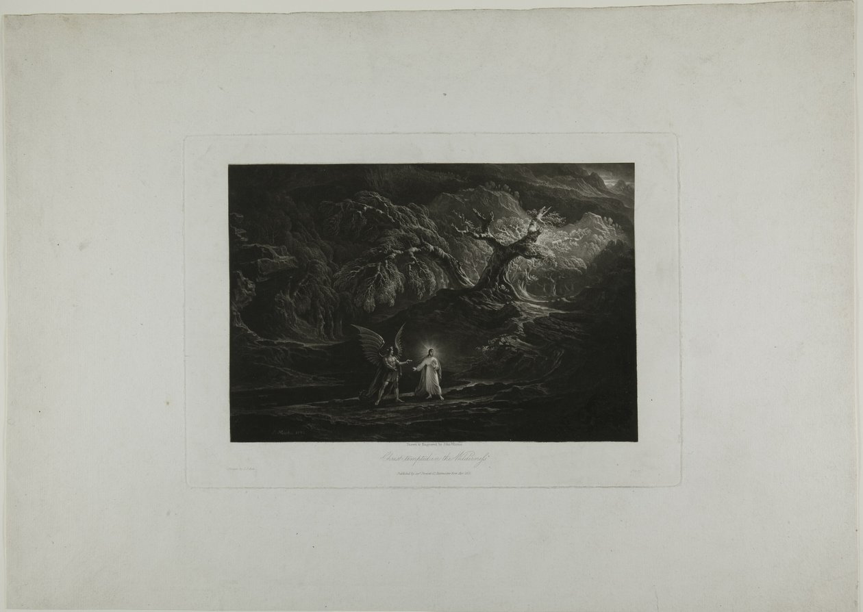 Christ tenté dans le désert - John Martin