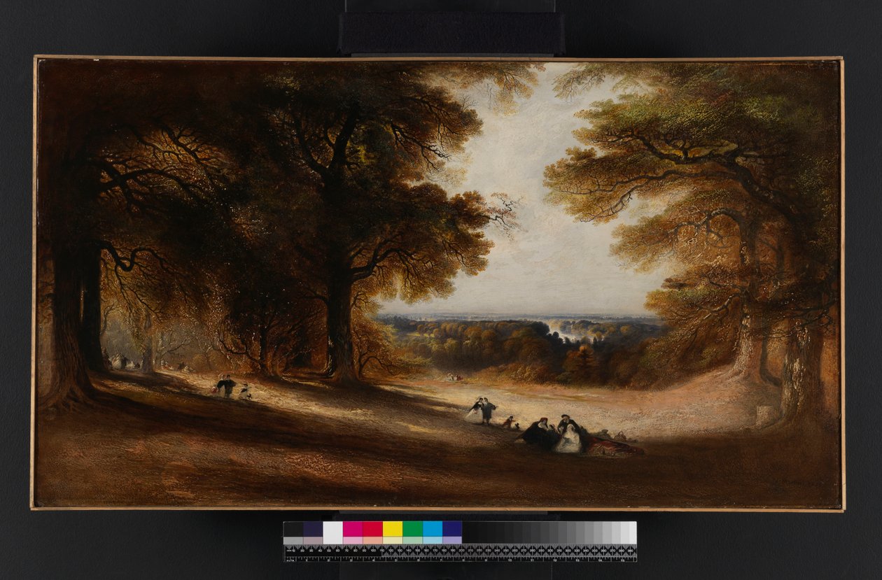 Paysage : Vue dans le parc de Richmond, 1850 - John Martin