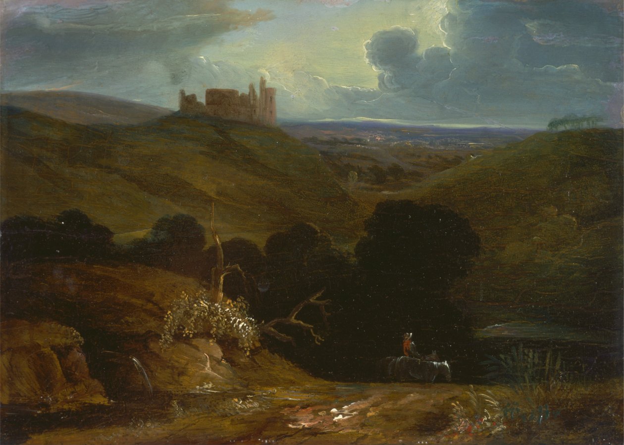 Paysage avec château - John Martin