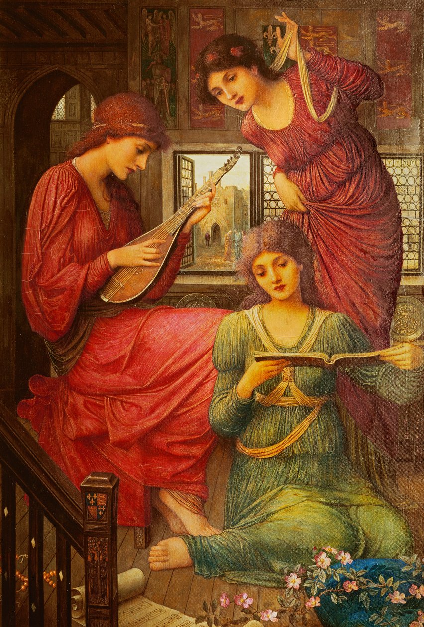 Aux jours dorés - John Melhuish Strudwick