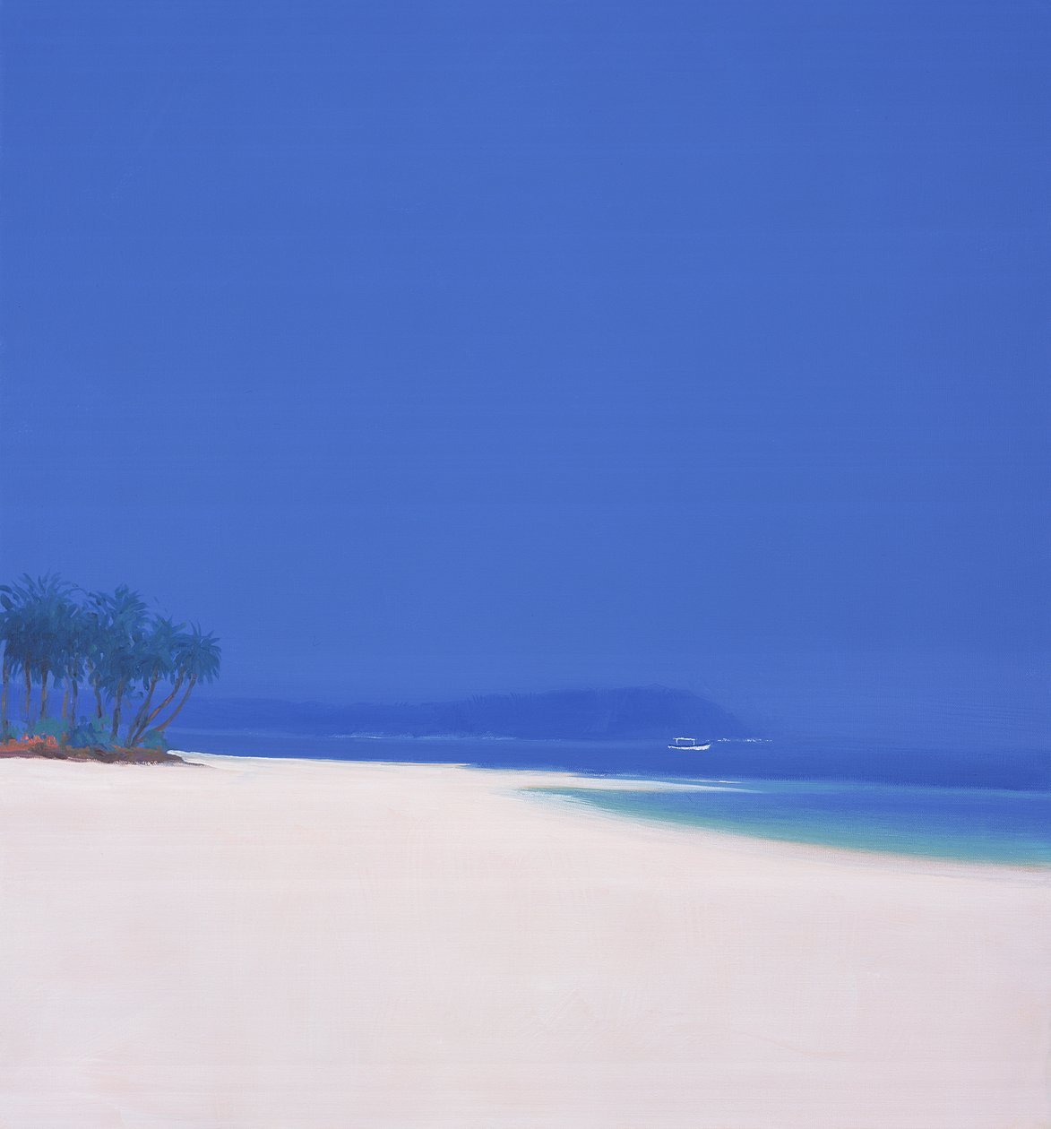 Bateau de pêche blanc - John Miller