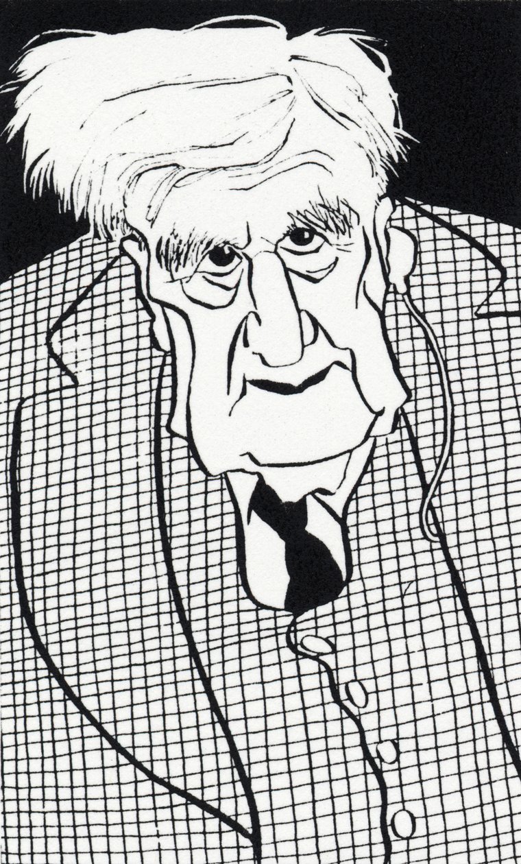 Ralph Vaughan Williams - caricature - John Minnion