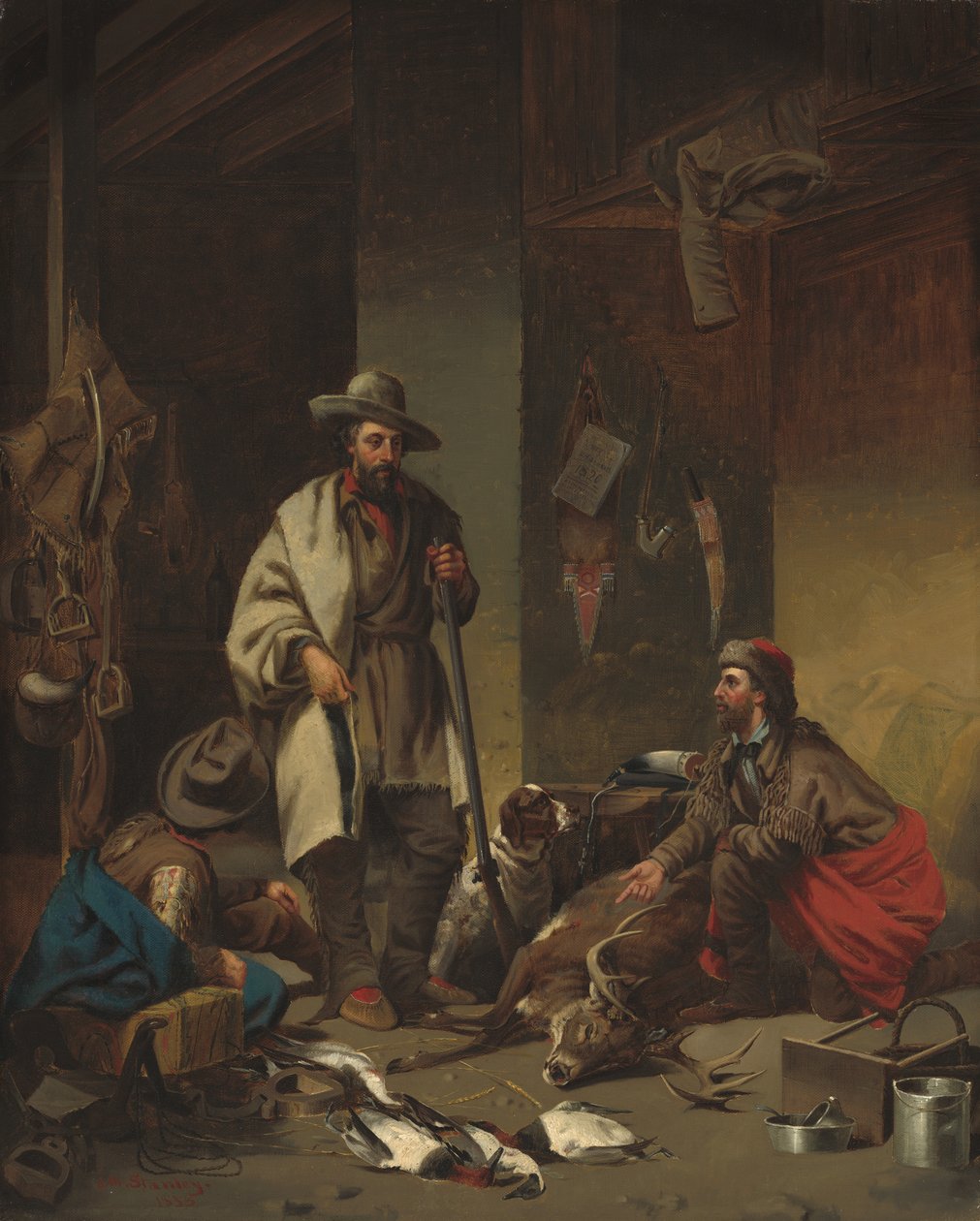 La cabane du trappeur - John Mix Stanley