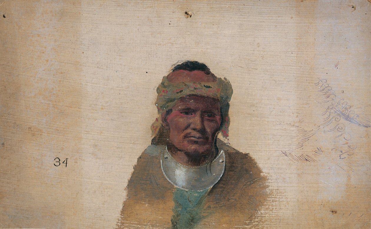 Homme indien non identifié - John Mix Stanley