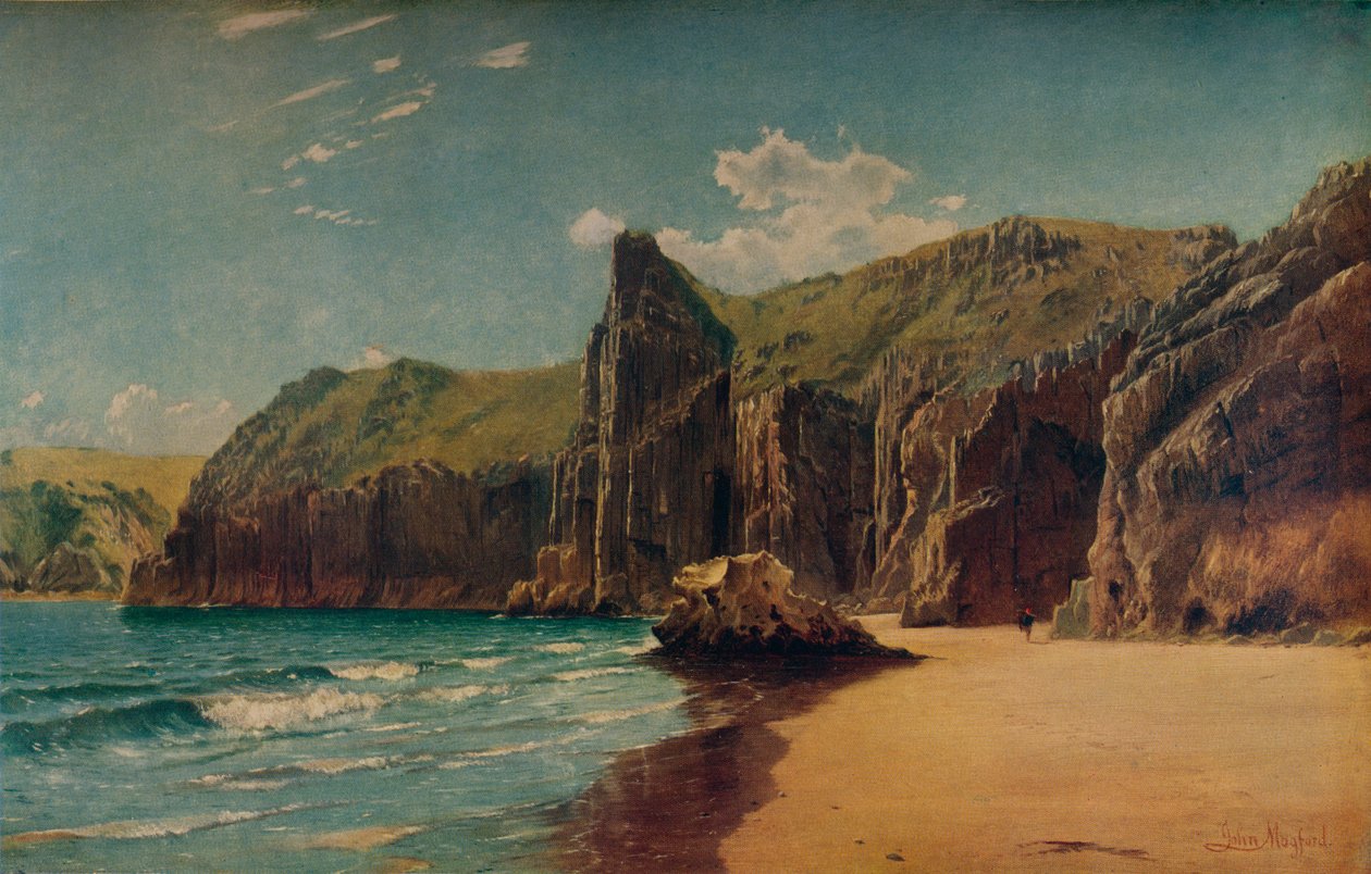 Falaises à Barlow, vers 1877 - John Mogford