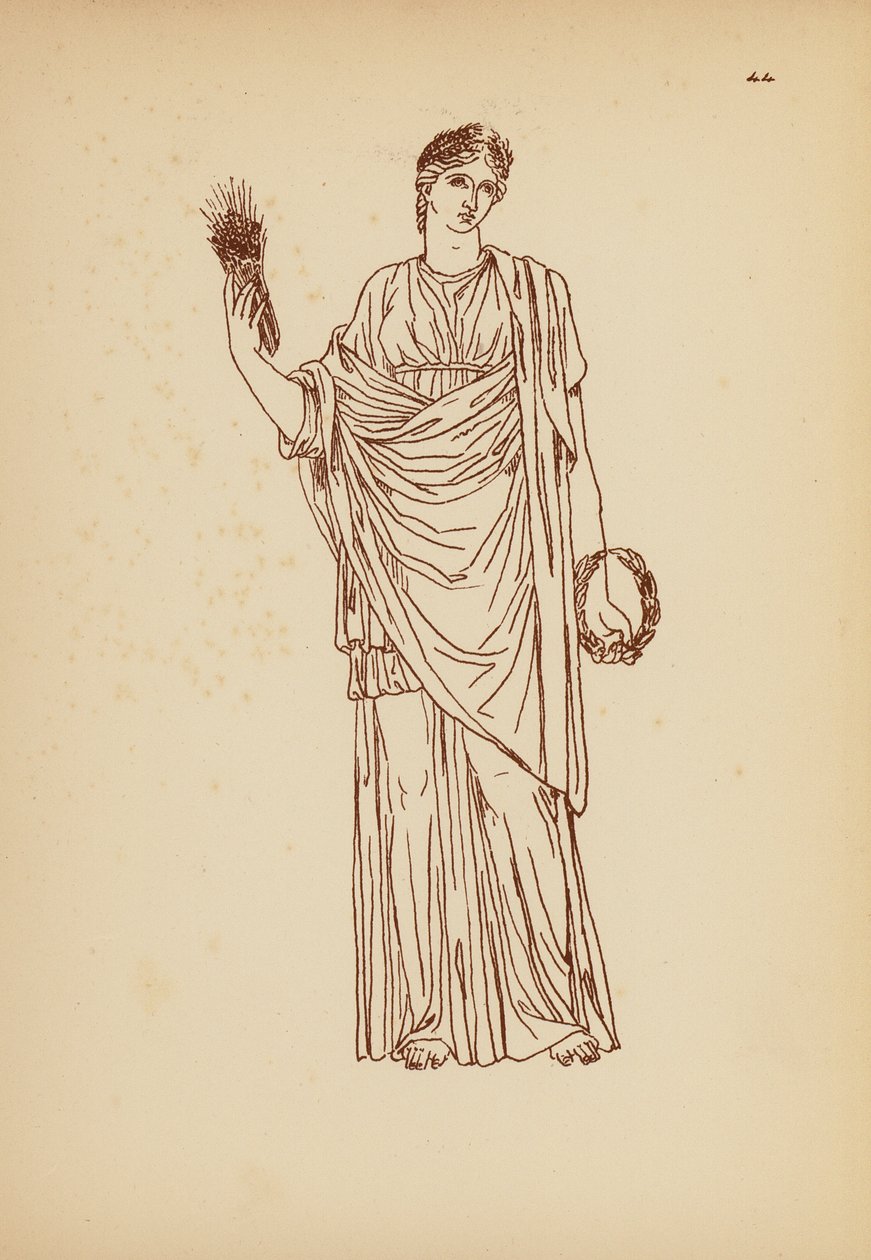 Costume féminin grec ancien - John Moyr Smith