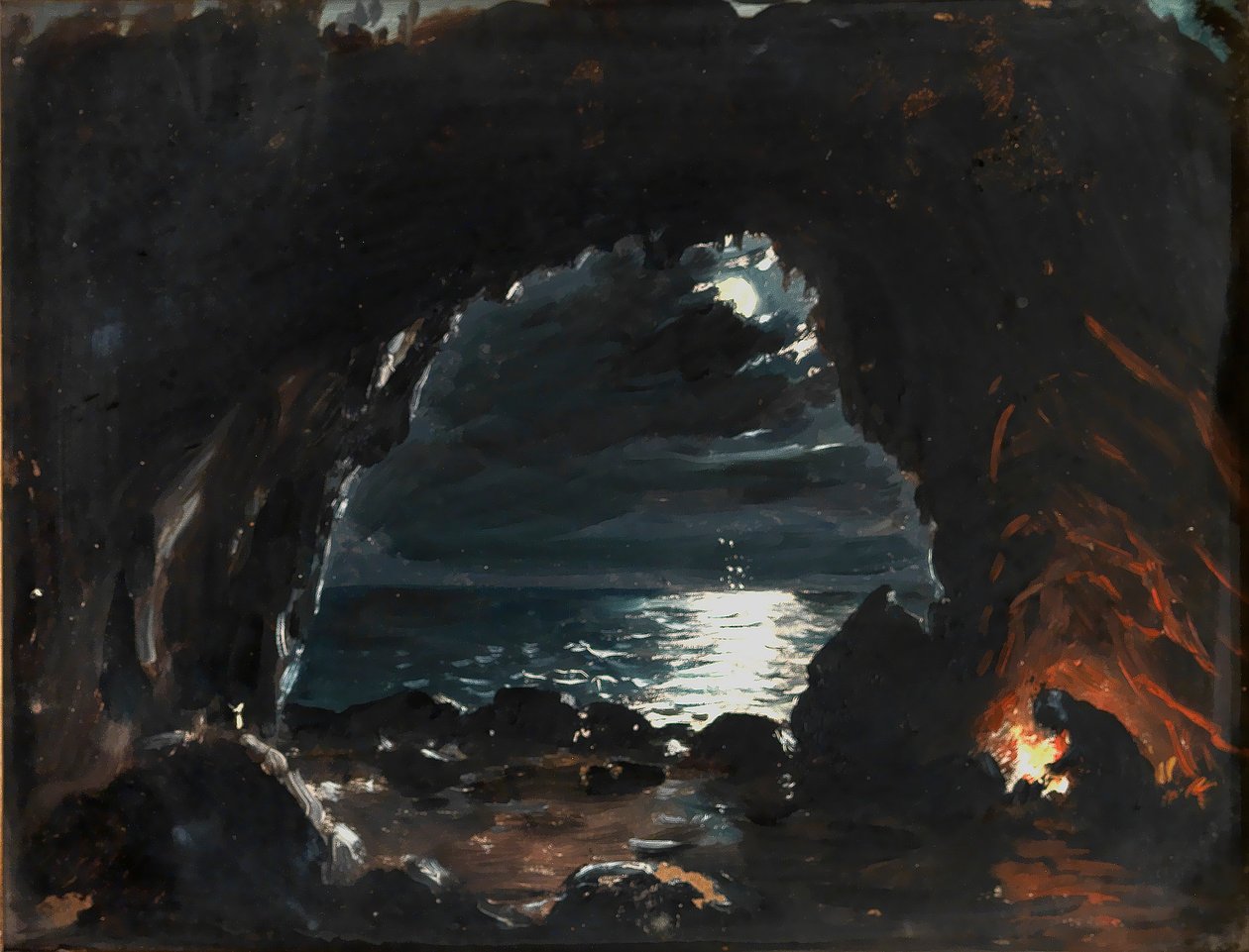 Scène de grotte - John O