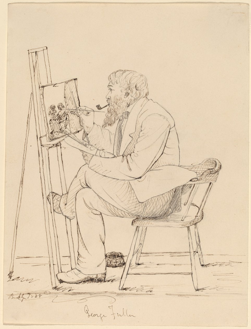 Croquis - George Fuller - John Quincy Adams Ward