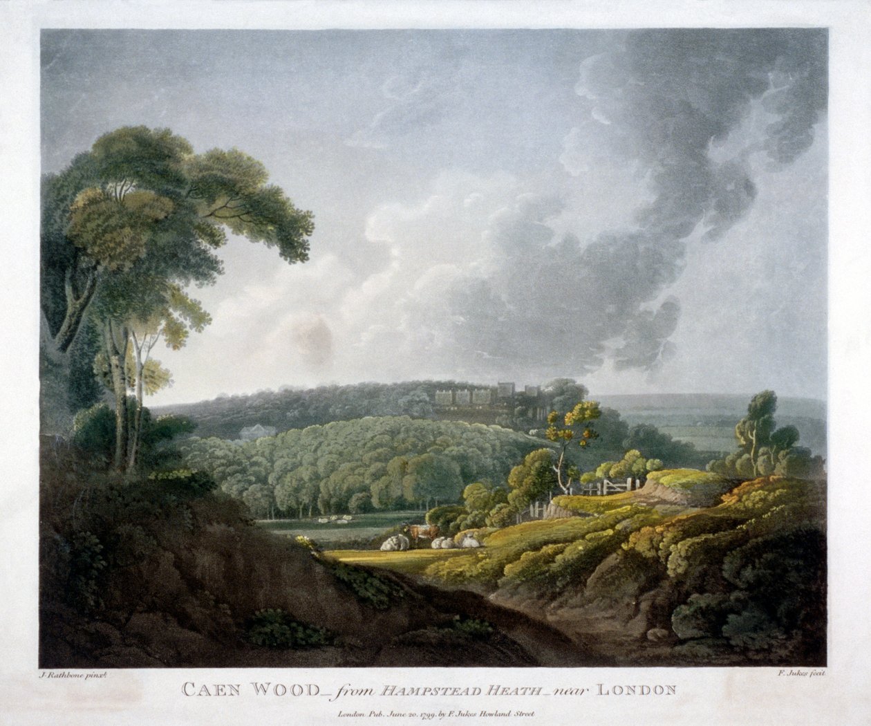 Caen Wood, St Pancras, Londres, 1799 - John Rathbone