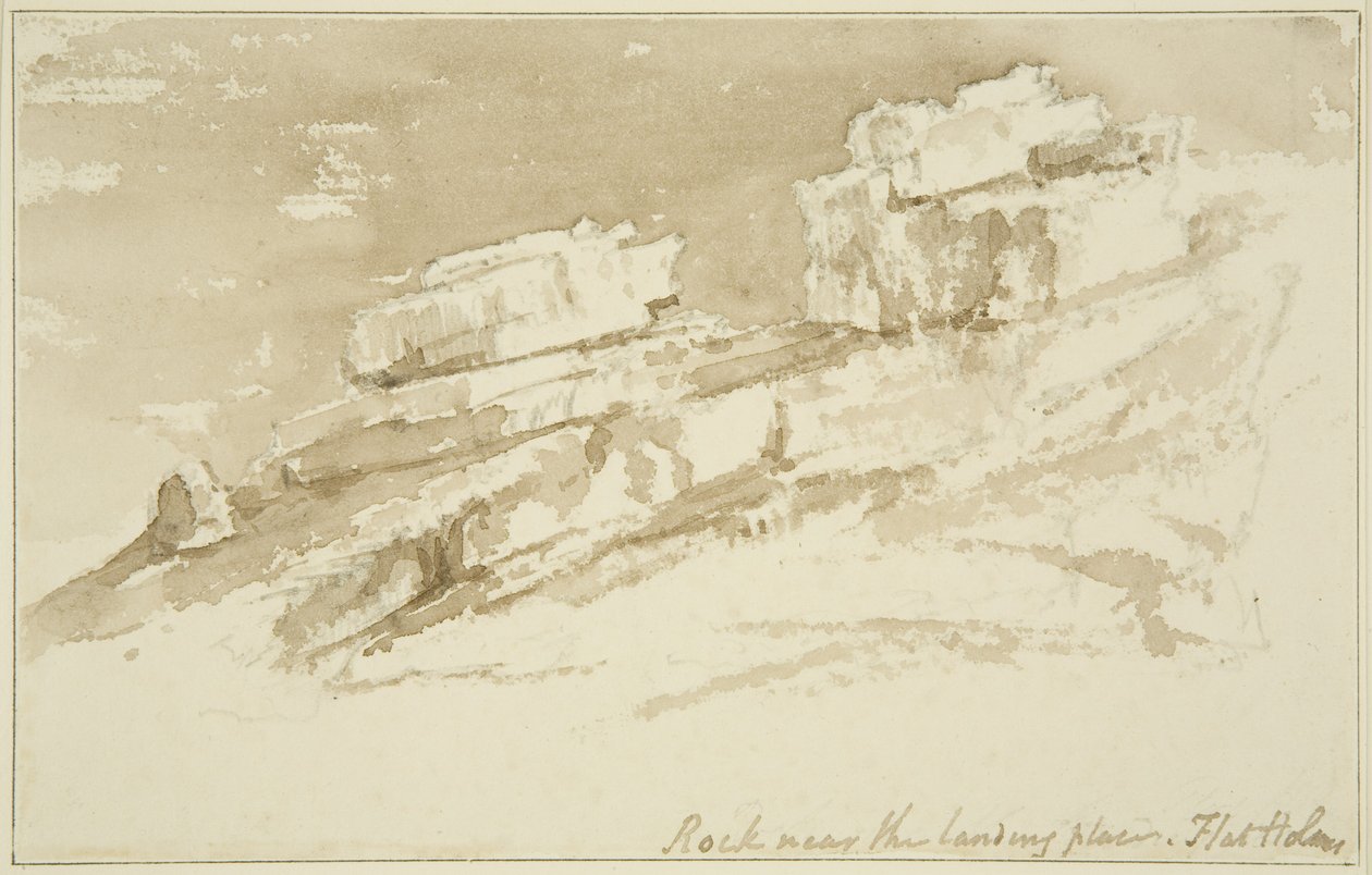 Rochers près du lieu de débarquement, Flat Holm - John Reverend Eden
