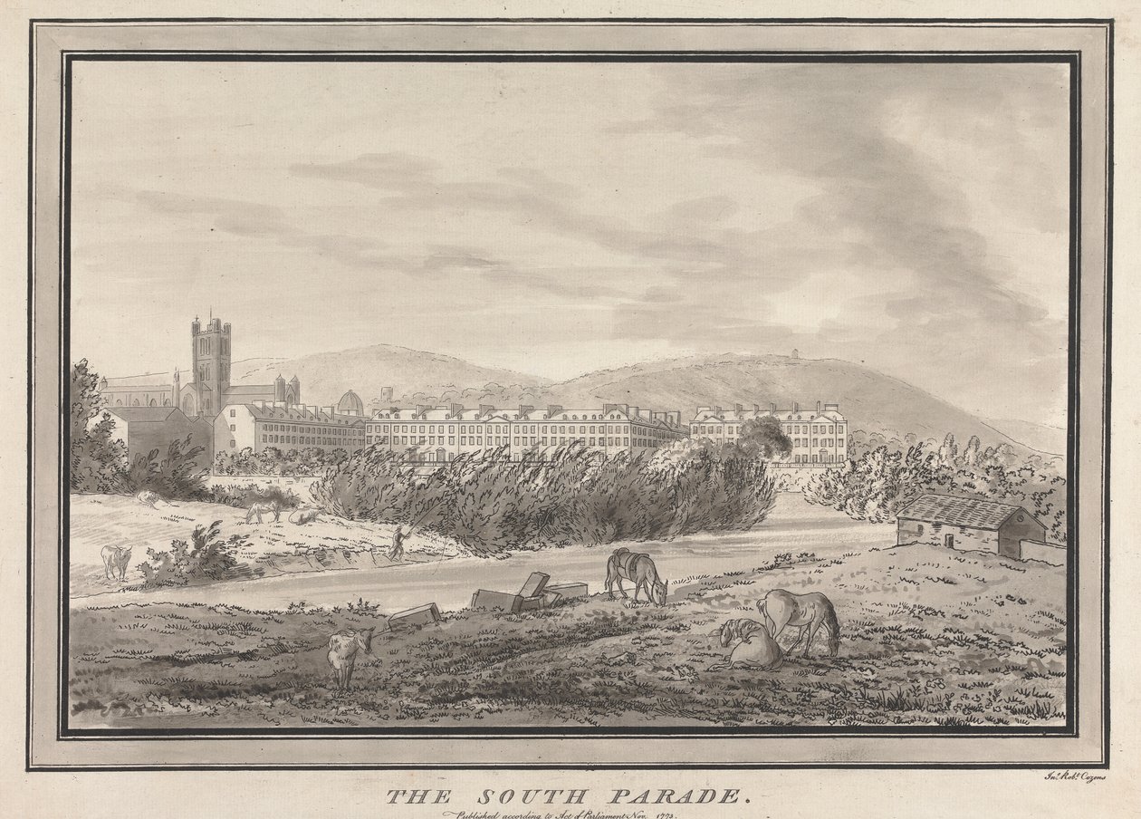 Bath : The South Parade - John Robert Cozens