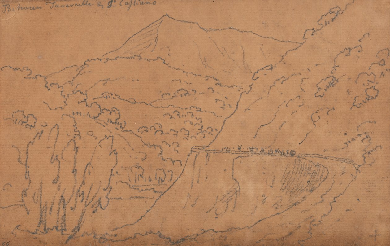 Entre Tavernelle et San Casciano - John Robert Cozens