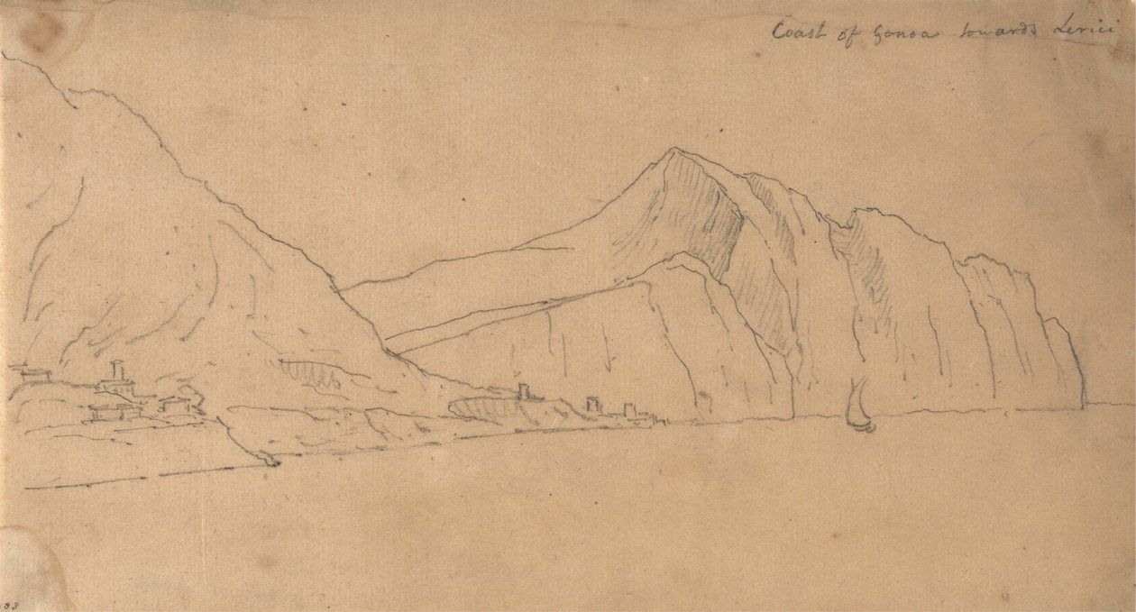 Côte de Gênes vers Lerici - John Robert Cozens