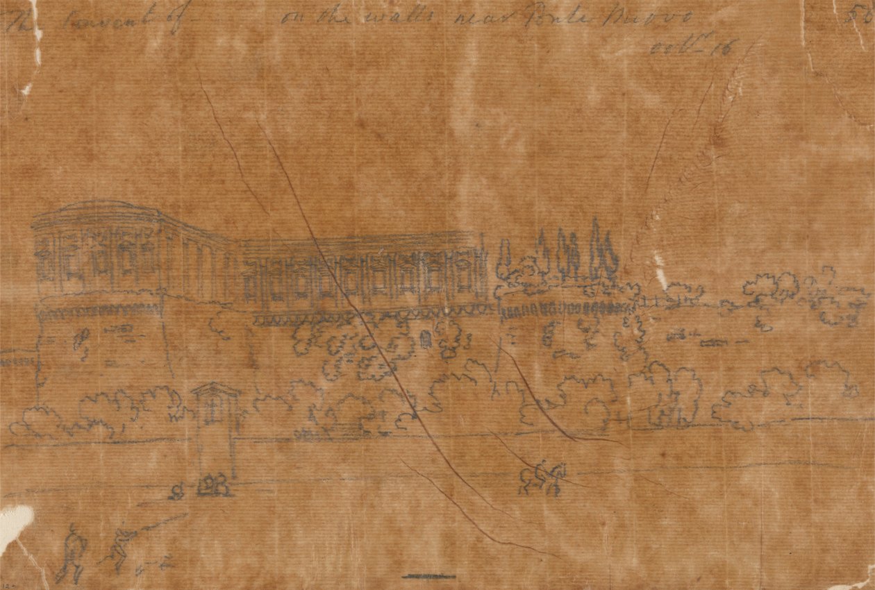 Couvent près de Ponte Nuovo, 16 octobre - John Robert Cozens