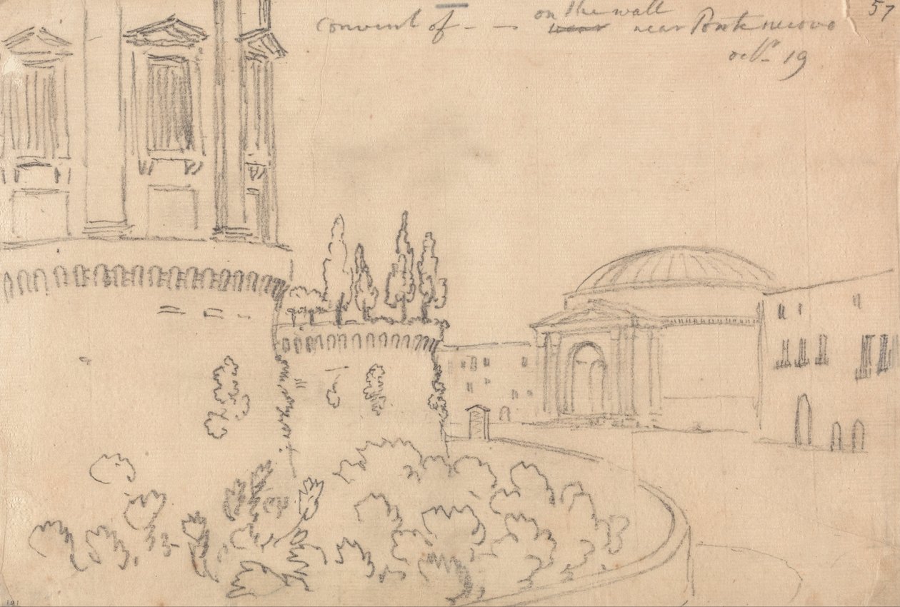 Couvent près de Ponte Nuovo, 19 octobre - John Robert Cozens