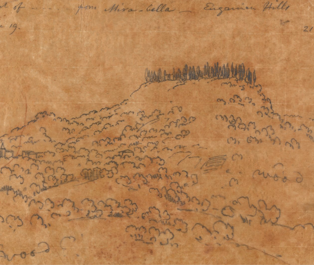 De Mirabella, Collines Euganéennes, 19 juin - John Robert Cozens