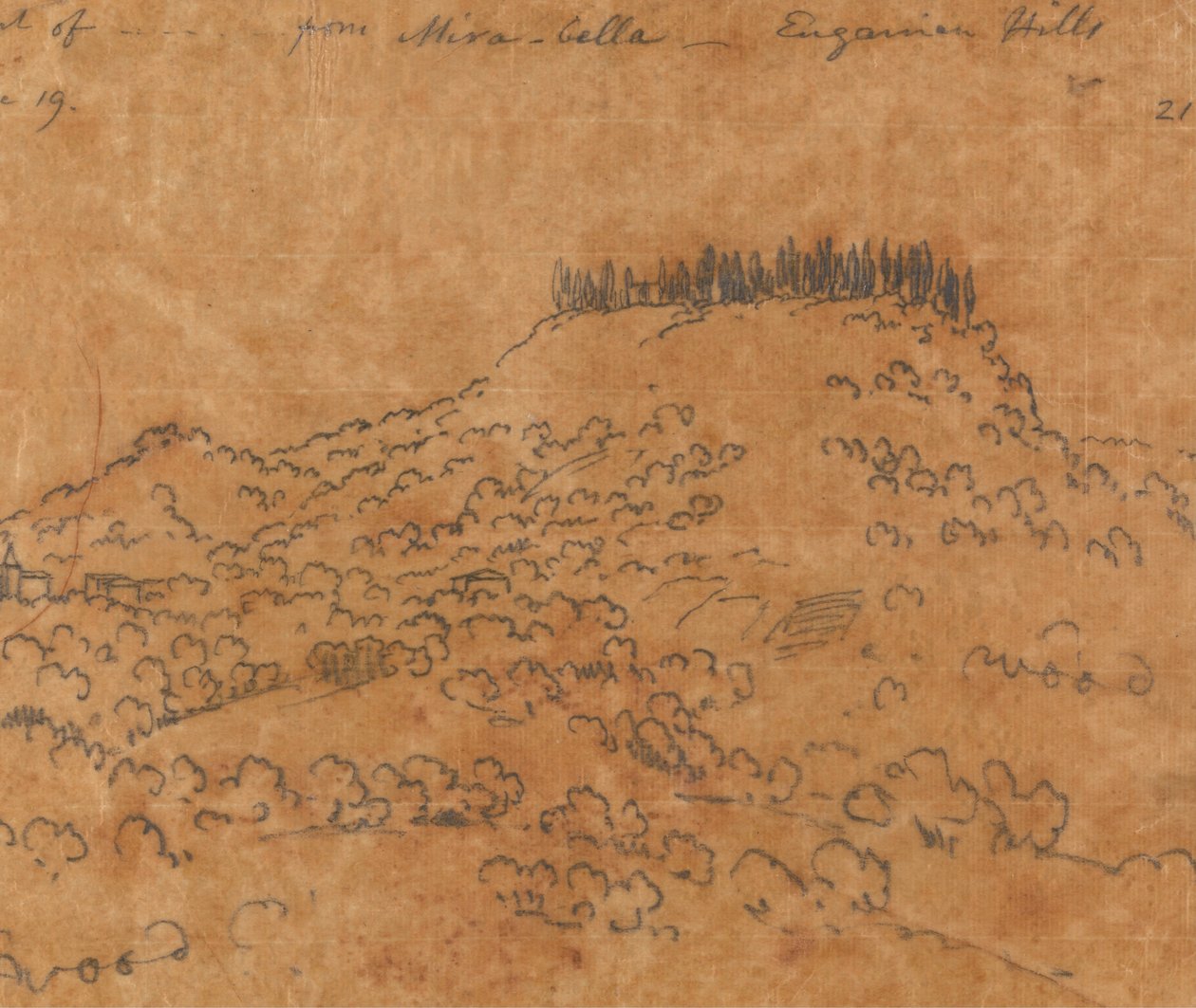 De Mirabella, Euganean Hills, 19 juin - John Robert Cozens
