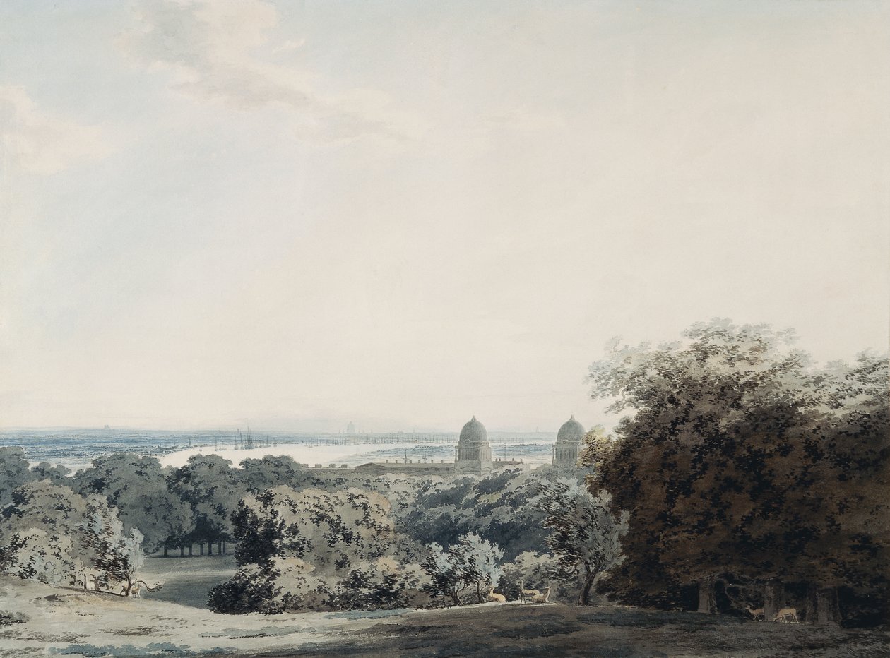 Londres depuis Greenwich Hill - John Robert Cozens