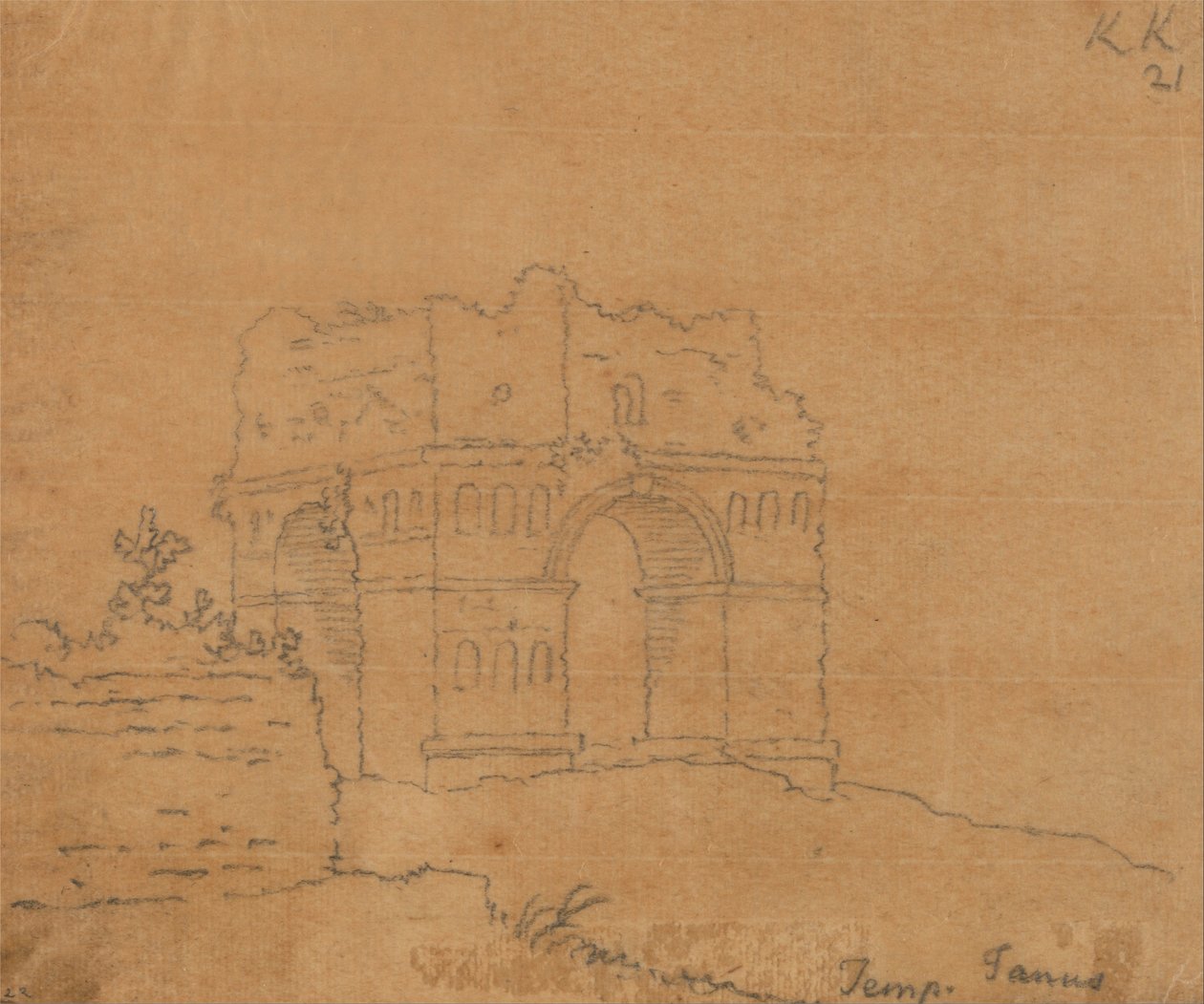 Temple de Janus - John Robert Cozens