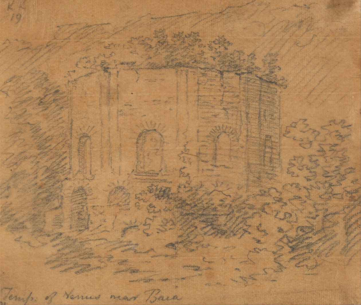 Temple de Vénus près de Baia - John Robert Cozens