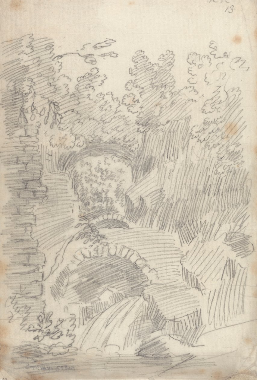 Pont de Terrano, Civita Castellana - John Robert Cozens