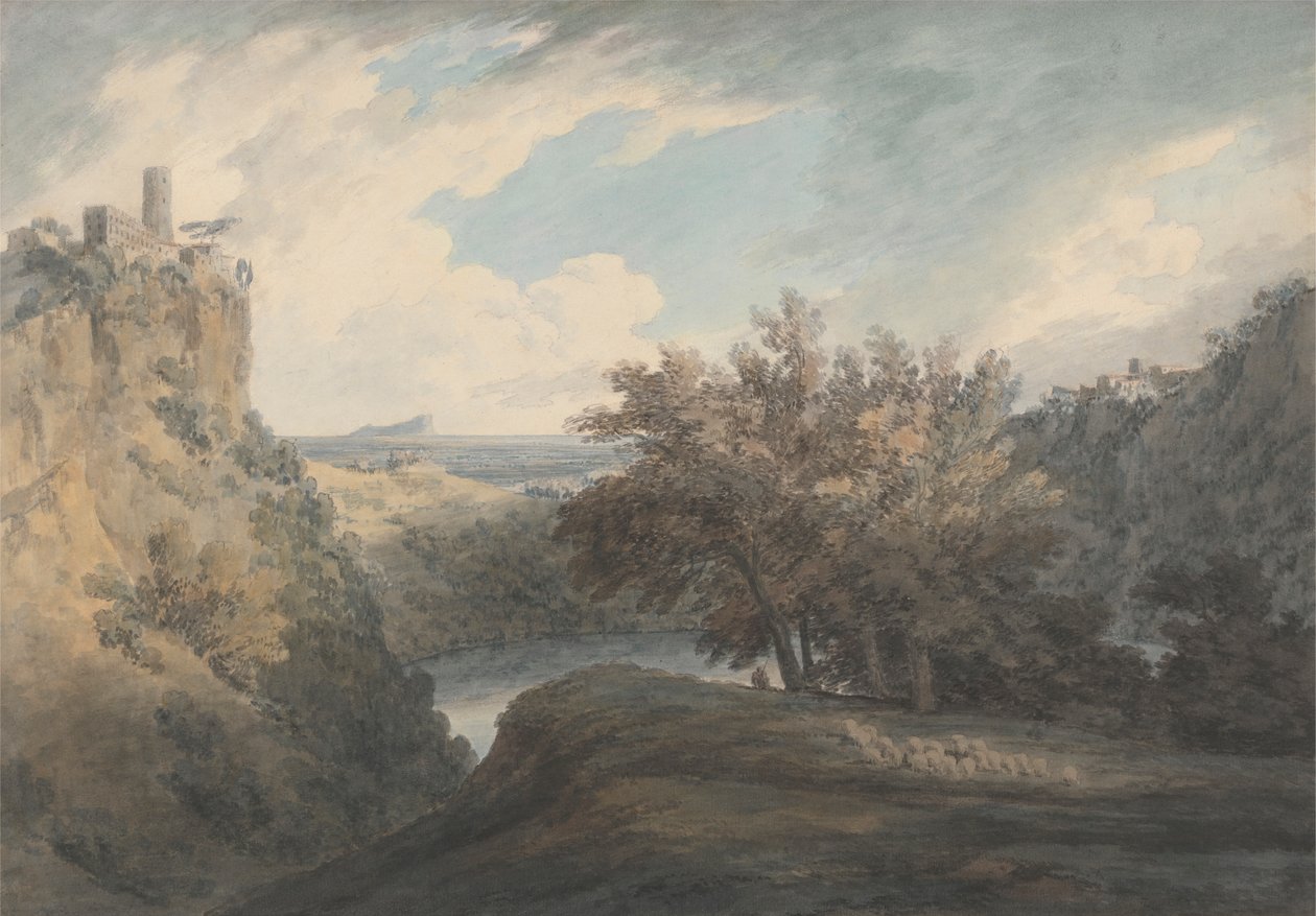 Le lac de Nemi - John Robert Cozens