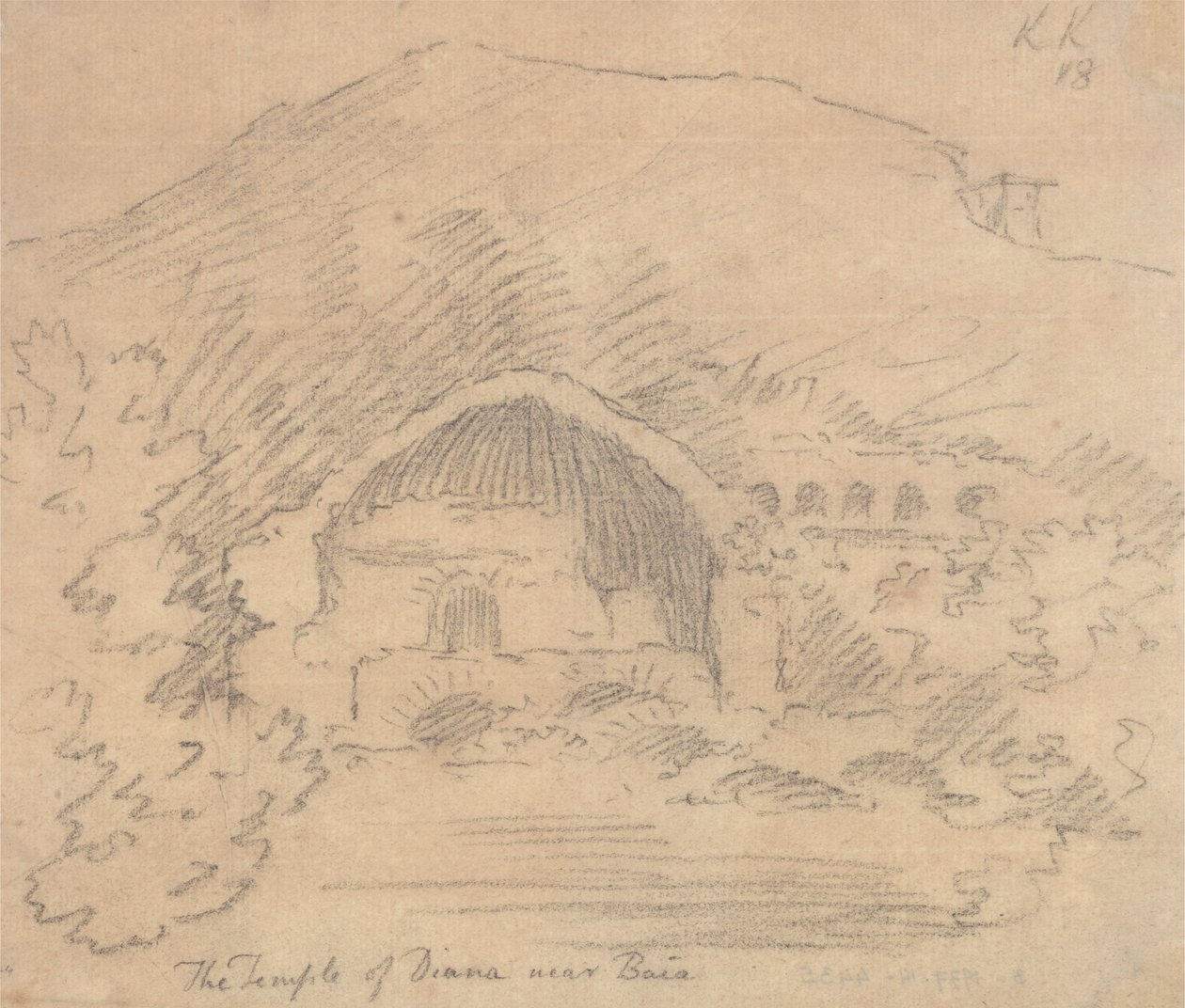 Le temple de Diane près de Baia - John Robert Cozens