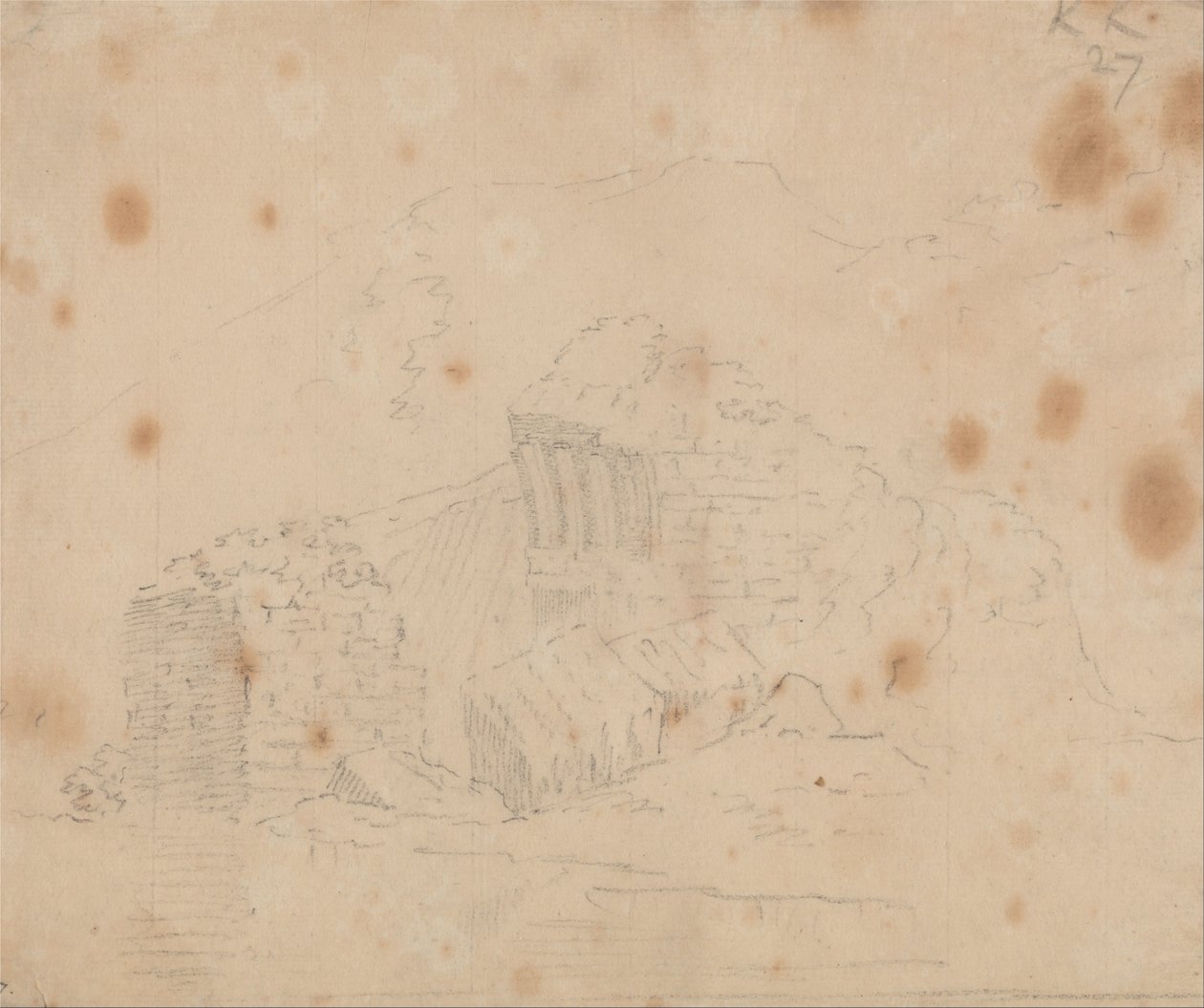Ruines inconnues - John Robert Cozens