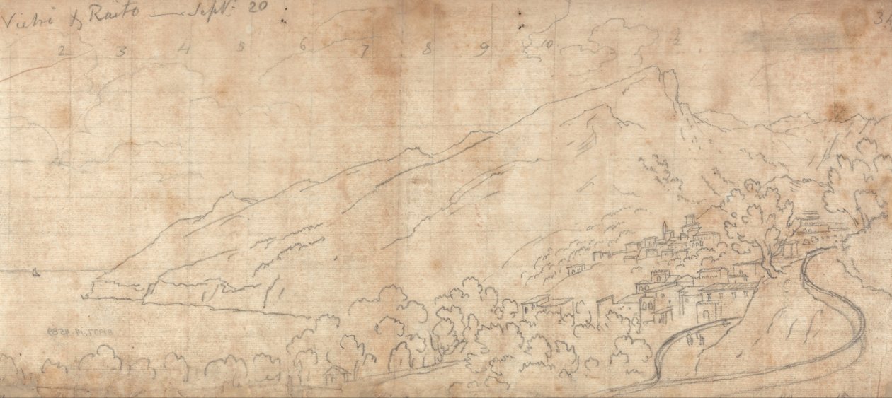 Vietri et Raito - John Robert Cozens