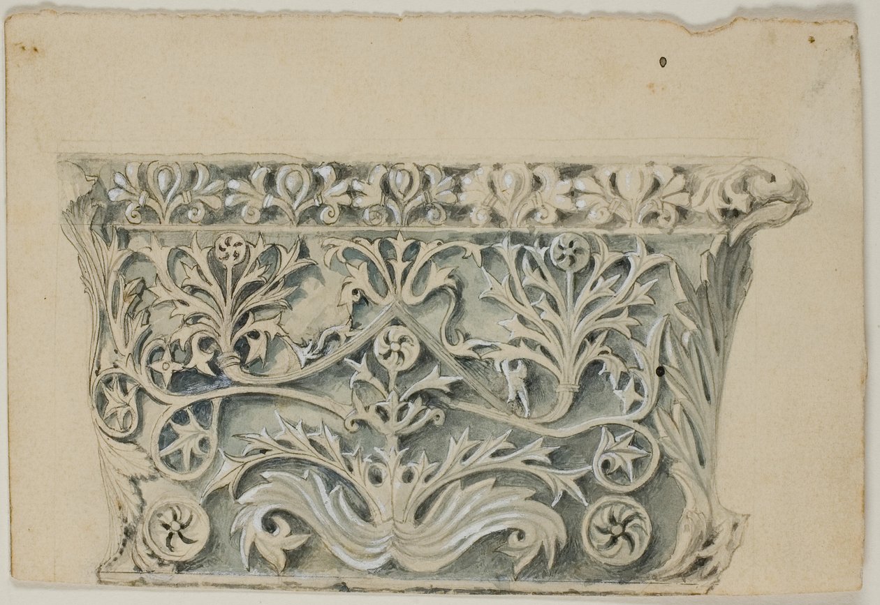 Chapiteau de colonne byzantine - John Ruskin