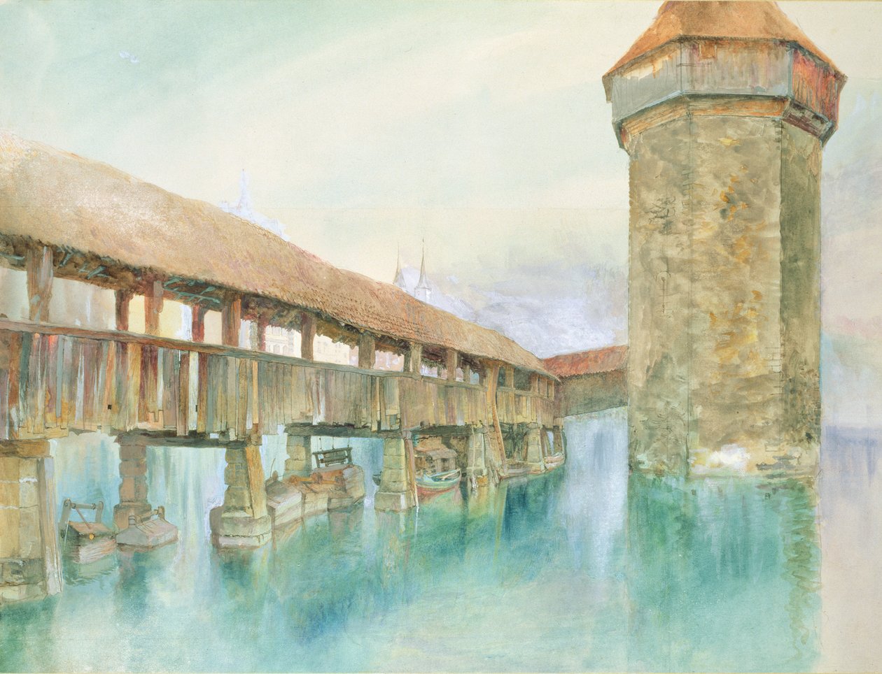 Kapelbrucke, Lucerne - John Ruskin