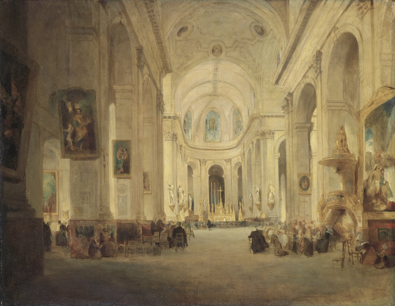 Intérieur de Saint-Sulpice, Paris - John Scarlett Davis