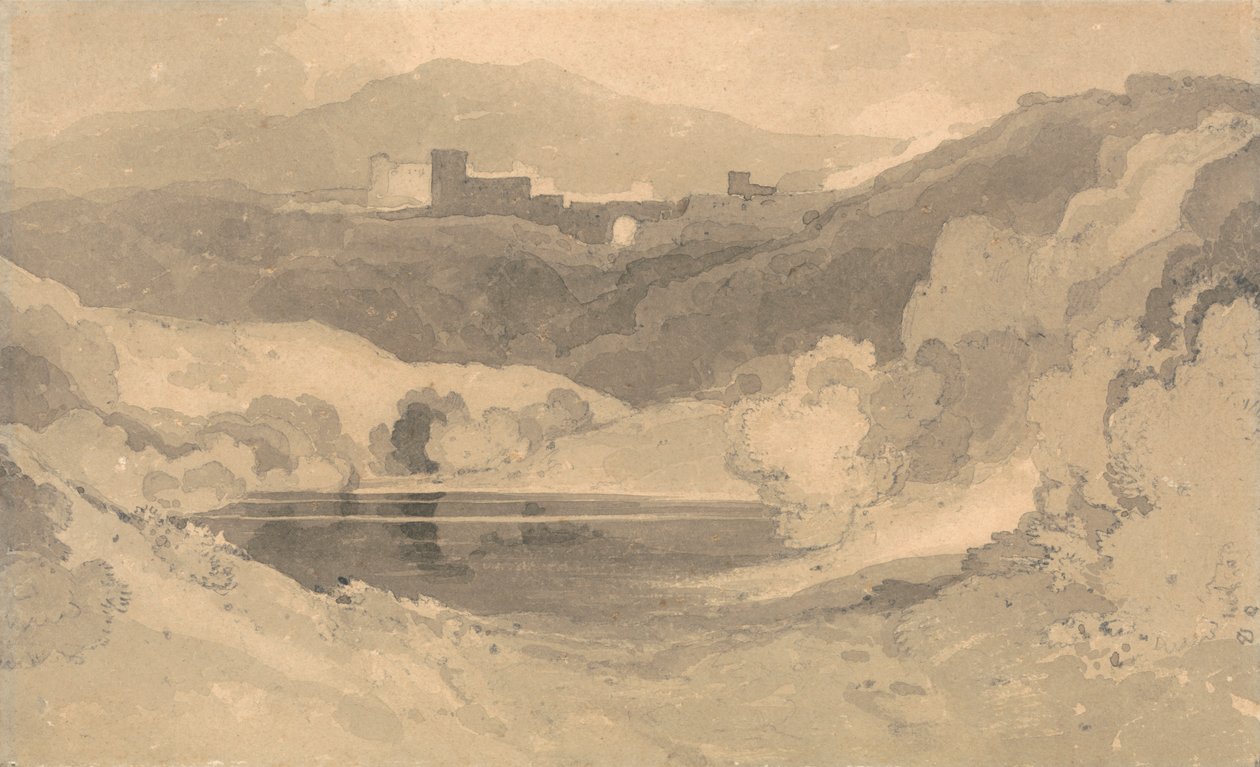 Château dans un paysage - John Sell Cotman