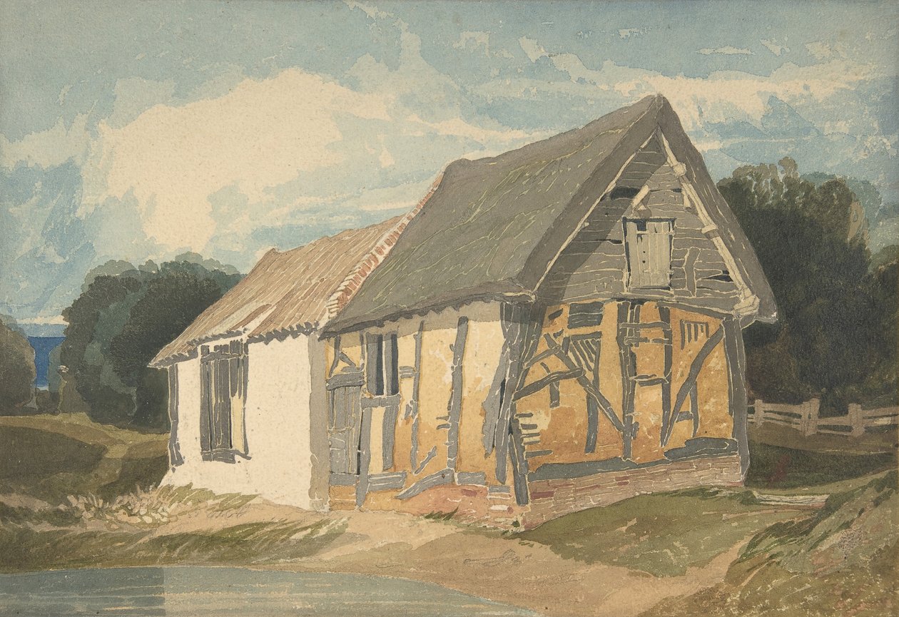 Bâtiment de ferme près d