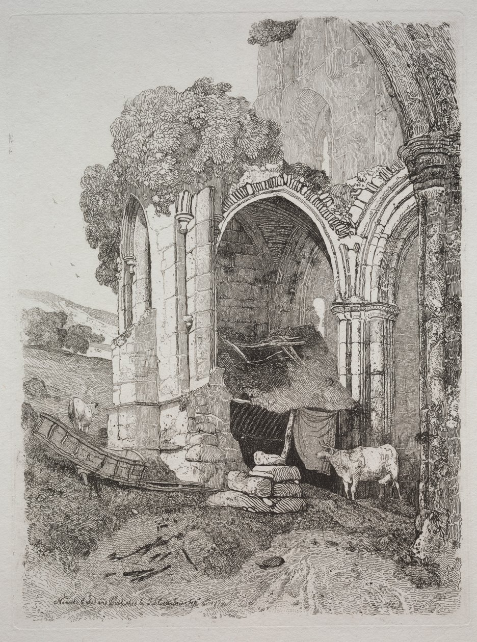 Abbaye de Rievaulx, Yorkshire - John Sell Cotman