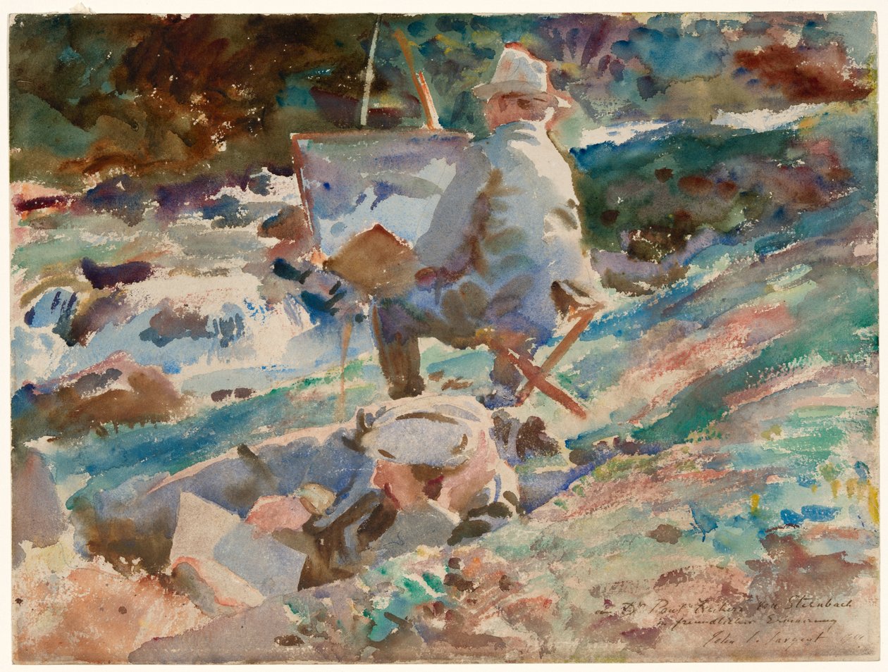 Un artiste à son chevalet - John Singer Sargent