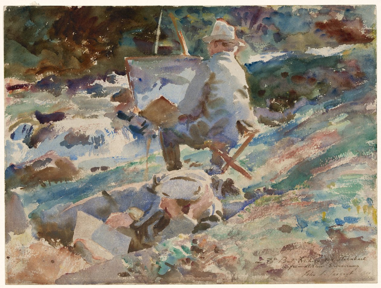 Un artiste à son chevalet - John Singer Sargent