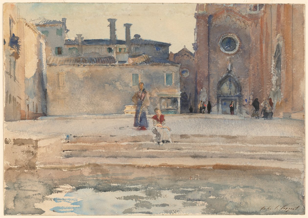 Campo dei Frari, Venise - John Singer Sargent