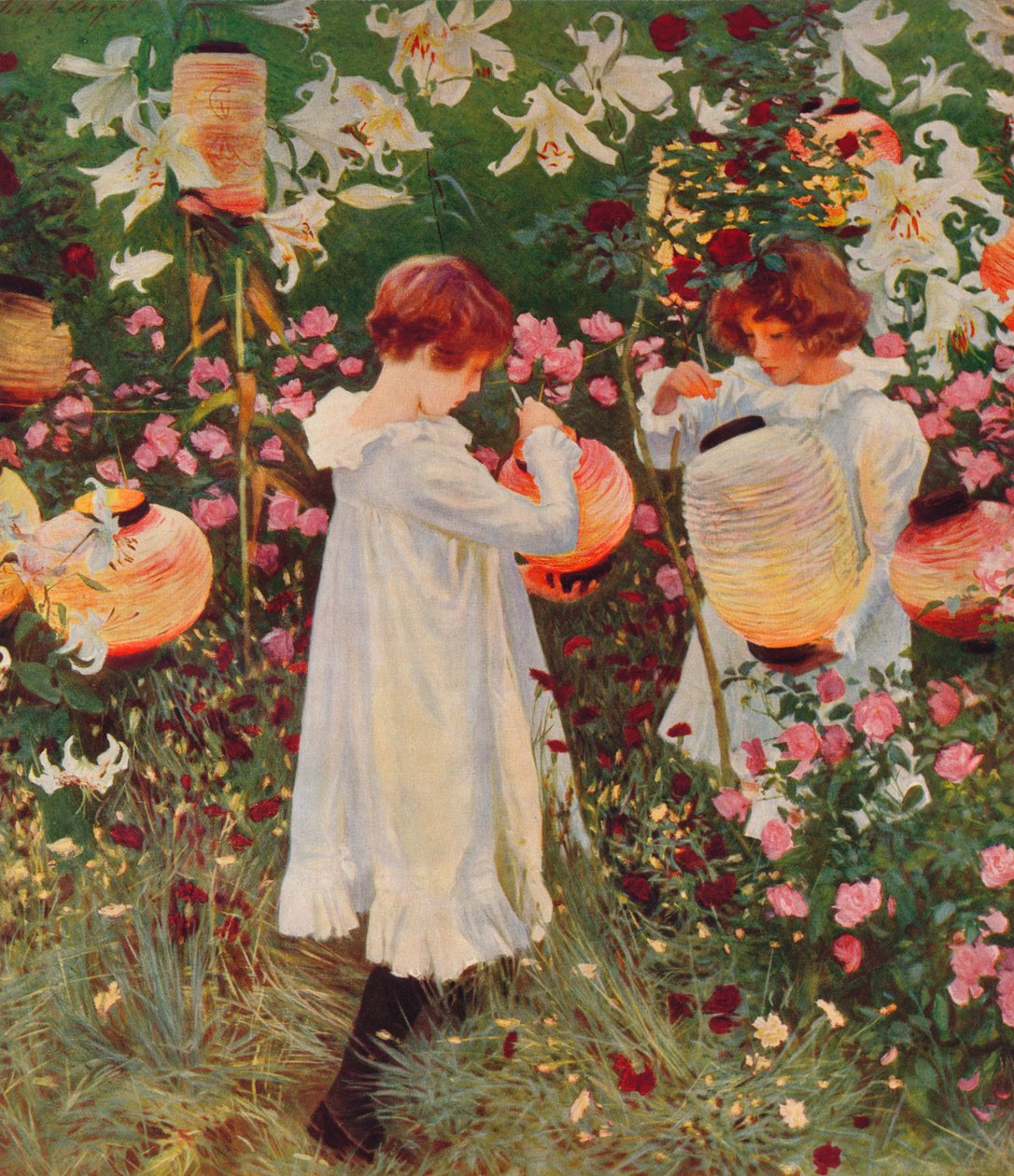Œillet, Lys, Lys, Rose - John Singer Sargent