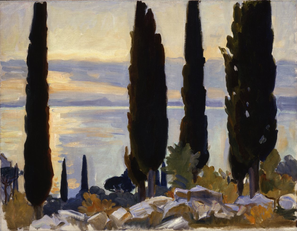 Cyprès à San Vigilio, 1913 - John Singer Sargent